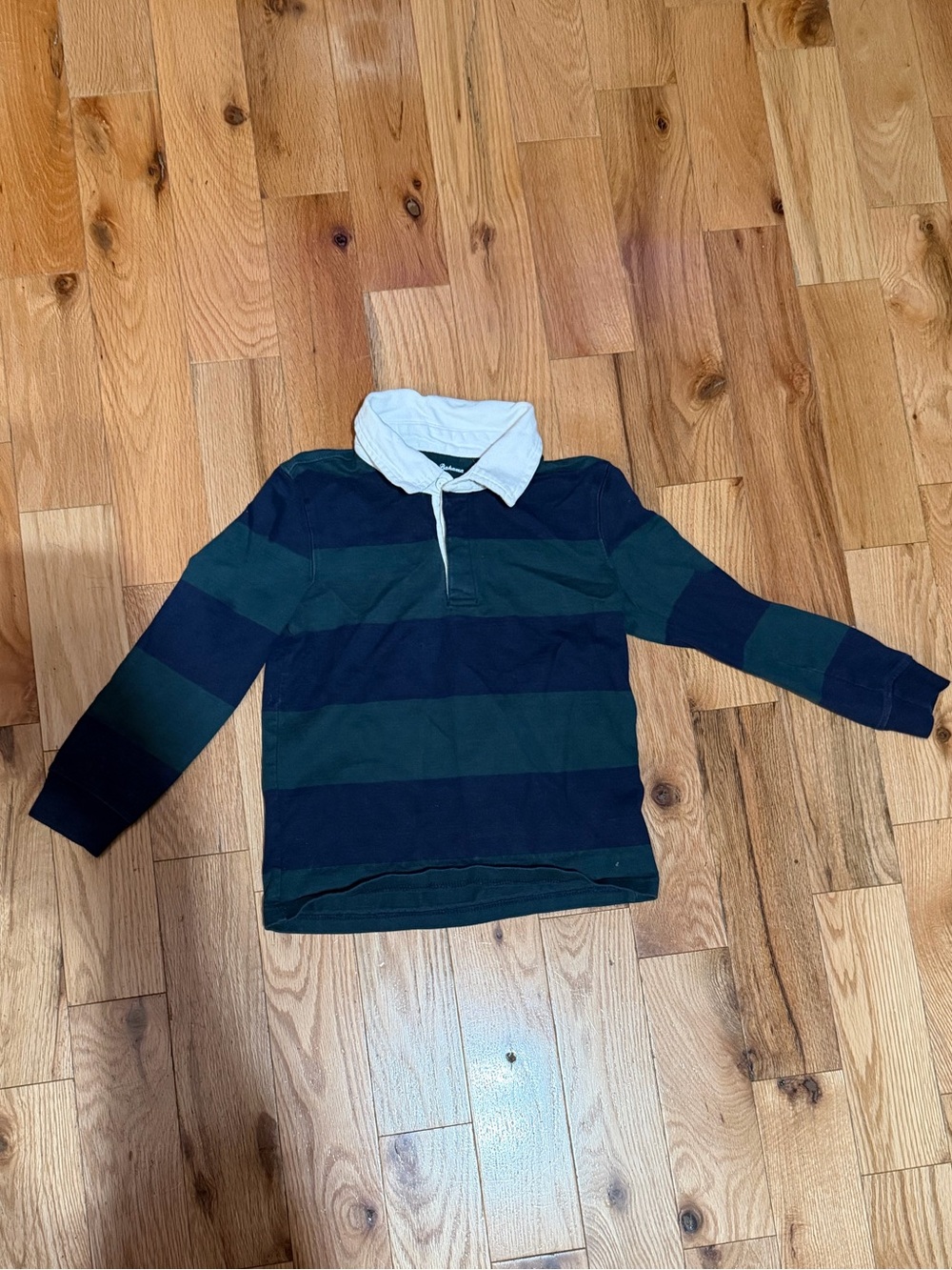 Tommy Bahama Boys Striped Long Sleeve Rugby Polo Shirt | Size 5/6 (116 cm)